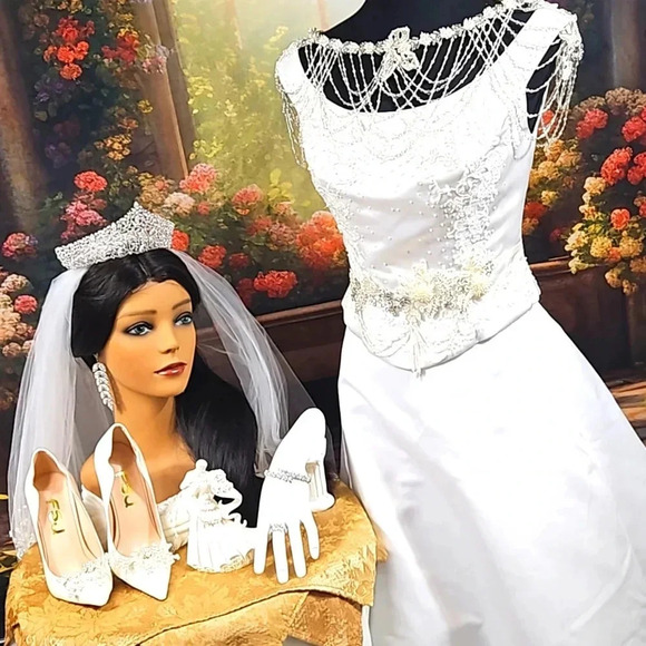 She's My Everything is a Unique 7pc. One-Of-A-Kind Tiara Ensemble - Picture 1 of 17